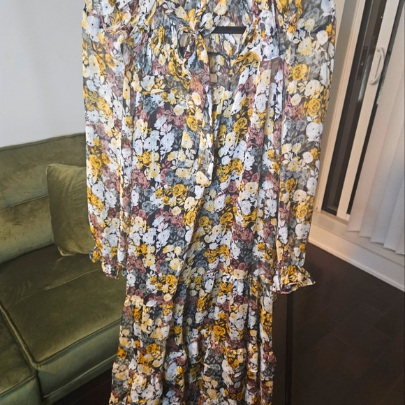 Maxi layered floral print dress - Picture 5 of 8